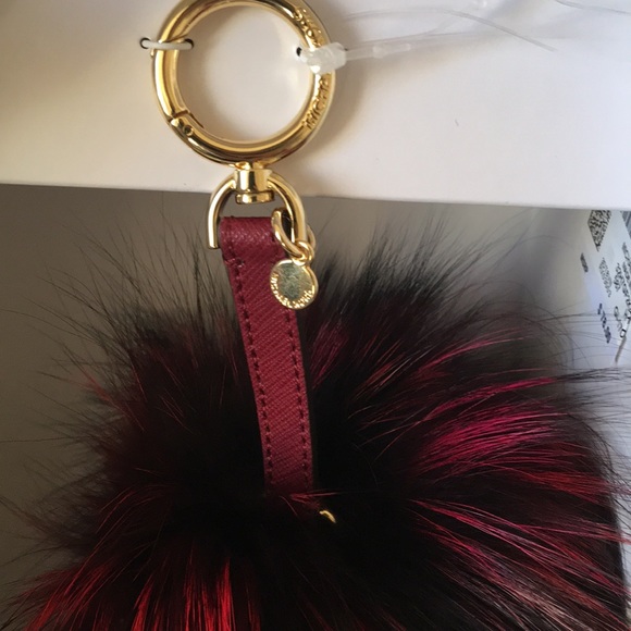 🦊 🌸 Michael Kors XL Fox fur Pom Pom - Picture 6 of 7